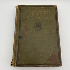 The Winston Simplified Dictionary HC Illustrated Ed. Lewis Philadelphia 1921