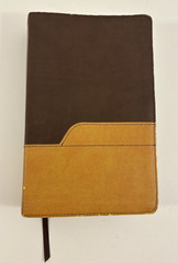 Holy Bible NIV Large Print Zondervan Italian Duo-Tone Leather