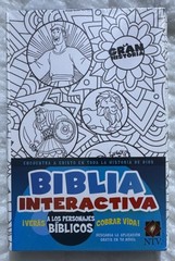 NTV la Gran Historia: Biblia Interactiva, Blanco en Tela para Colorear by Heath