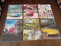 Vintage Corvette News Magazines 1972 Complete Year – 6 issues Set (Bimonthly)