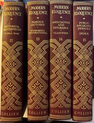1936 Modern Eloquence-World War,Famous,Anecdotes,Public Speak Vo12-15 See Detail