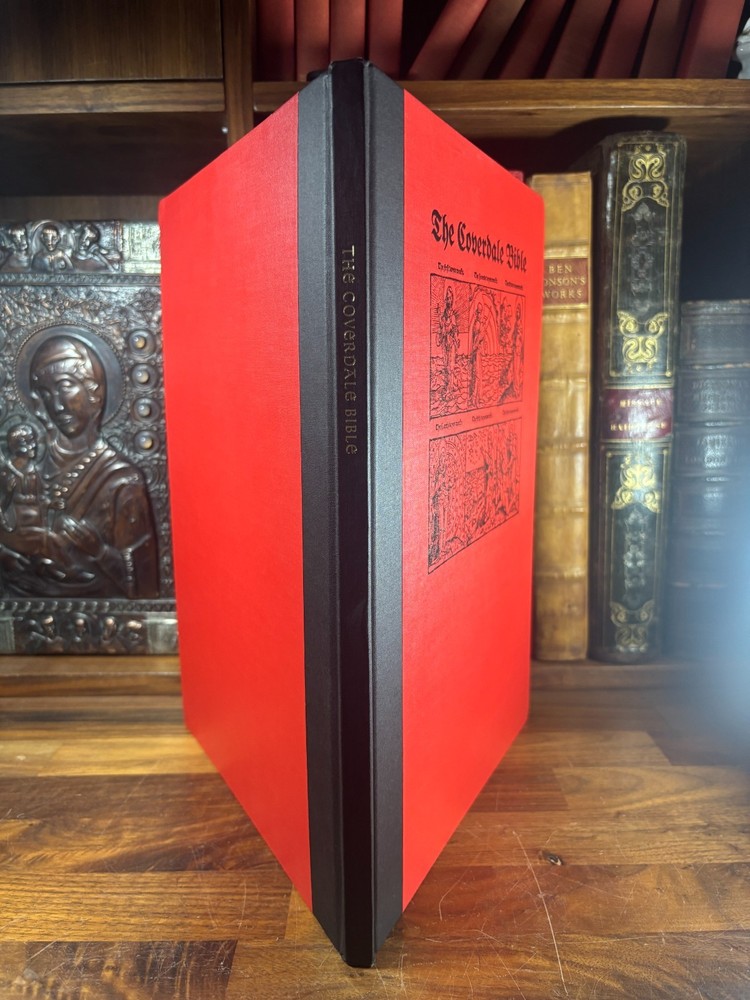 1535 Coverdale Bible Leaf W/ California Book Club Presentation Folio NO.145/450