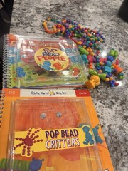 Chicken Socks Pop Bead Critters And People Set Of 2 Activity Books Klutz