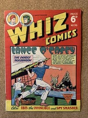 Whiz Comics #96 FN+ UK edition , Fawcett Reprints, L. Miller & Son early 1950s