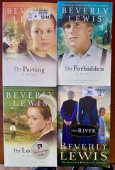 BEVERLY LEWIS 4 Book Lot: The Courtship Of Nellie Fisher #1, #2, #3, The River