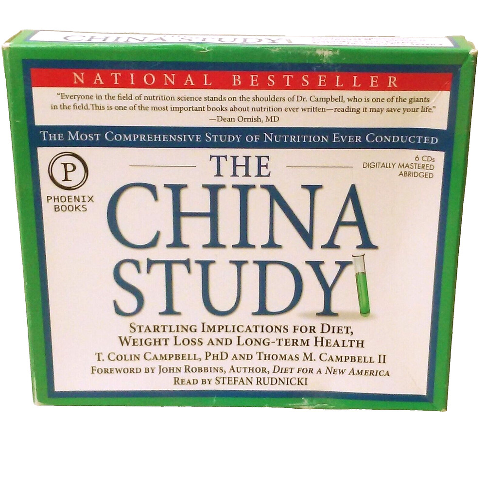 Audio Book 6-CD Box-Set The China Study T. Colin Campbell Read by Rudnicki 2009