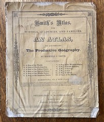SMITH’S ATLAS to accompany Productive Geography, 1835, 12 maps (b1)