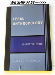 Legal Anthropology An Introduction Donovan, James M. 2007
