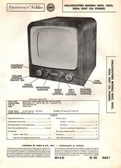 Hallicrafters – Model 1002 – TV – Original Service Manual -1952