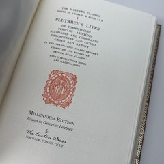 Easton Press Harvard Classics Millennium Edition, 8 Volumes Plutarch Philosophy