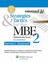 Bar Review Ser.: Strategies and Tactics for the MBE 2 by Steven L. Emanuel…