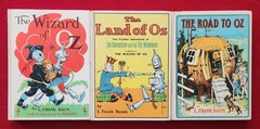 Wizard of Oz Vintage Book Lot of 3 Baum, Neill, Reilly & Lee White Ed Hardcover