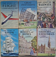 Lot of 6 1st ed Ladybird Achievements Book (series 601), all at 2/6 with DJ’s