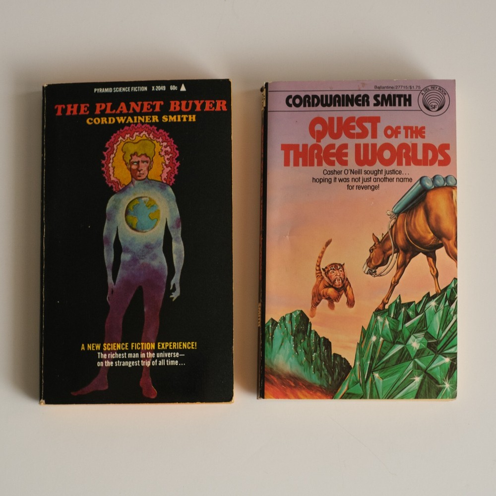 CORDWAINER SMITH The Planet Buyer and Quest of Three Worlds Sci Fi Paperbacks GC
