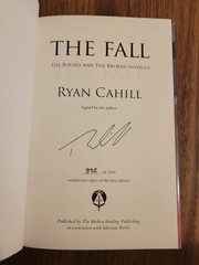 Of Blood And Fire & The Fall By Ryan Cahill Inkstone SIGNED & Numbered Matching