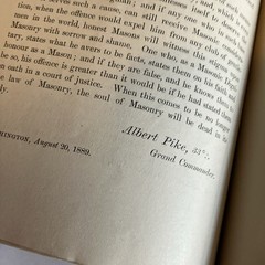 chastisement of a bearer of false witness by Albert Pike, 1889 1st stapled wrap