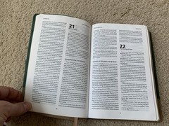 TLV Thinline Bible Holy Scripture – Green & Tan Duravella Imitation Leather