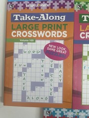 Lot 8 Kappa Take Along Large Print Crossword Books Braintainment NEW Free Ship