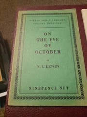 ON THE EVE OF OCTOBER LENIN PAPERBACK VINTAGE BOOK BY V I LENIN LAWRENCE WISHART