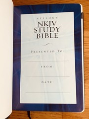 Nelson’s Study Bible NKJV 2885NB Blue Bonded Leather 1997 New King James Version