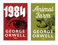 1984 & Animal Farm (Set of 2 Books) by George Orwell -NEW .