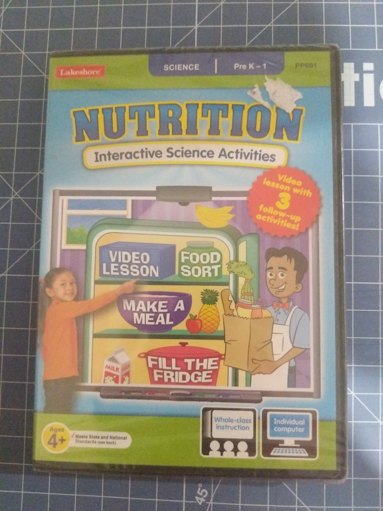 Lakeshore Nutrition Interactive Science Activities CD-ROM PC/Mac PP691