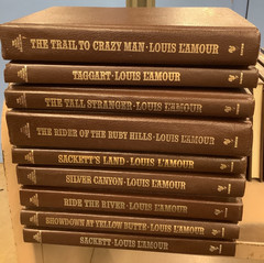 LOUIS L’AMOUR Leatherette HC Books BANTAM WESTERN Choose from Dozens
