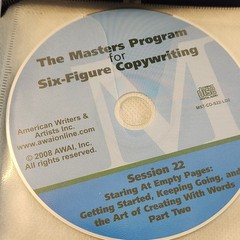 AWAI MASTERS PROGRAM FOR SIX FIGURE COPYWRITING DISC #22 CREATING WITH WORDS CD