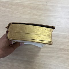 1882 Holy Bible American Bible Society New York Leather Bound Gilt Edges Antique