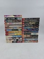 Lot of 25 Harlequin Romance Super Romance Paperback Novels Mixed Authors Used