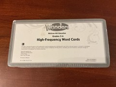 Wonders McGraw-Hill Education Grades 3-6 High-Frequency Word Cards SEALED NOS