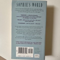 Jostein Gaarder Sophie’s World Paperback Fiction Philosophy Novel Reprint