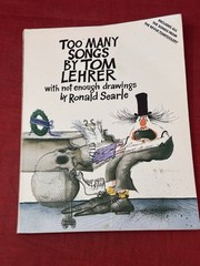 Too Many Songs by Tom Lehrer Sheet Music Song Book Funny 1981 Vintage 159 Pages