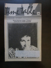 TV Guide Time Table Regional Magazine Nov 1990 Rhea Perlman Cheers 200th Episode