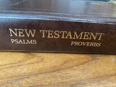VTG SUPER GIANT PRINT BIBLE Psalms & Proverbs New Testament Old Time Gospel Hour