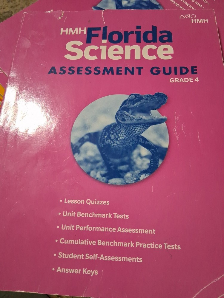 4th Grade 4 HMH Florida Science Assessment Guide w/ Answers Teacher Tests Quiz