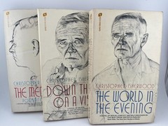 CHRISTOPHER ISHERWOOD lot of 3 vintage paperbacks 1970’s Don Bachardy cover art