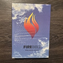 The Fire Bible 2011 KJV Red Letter Edition Map Study Notes Themefinder Brand New