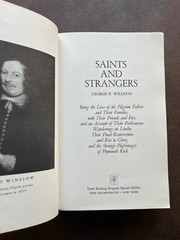 Saints and Strangers by George F Willison 1964 Paperback