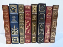1/4 Leather Bound Collection lot of 8 Franklin Library Hardcover Books