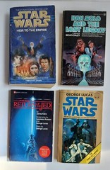 4 Vintage Star Wars Novel Lot Ballantine & Bantam Books 1977-92 Solo Paperbacks