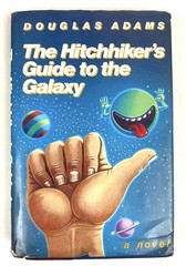 The Hitchhiker’s Guide to the Galaxy by Douglas Adams 1st Ed/29th Print HC/DJ