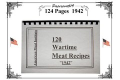 120 Wartime Meat Recipes “1942” 124 Pages