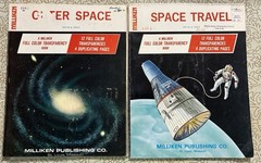 Milliken Publishing Full Color Transparency Books Outer Space, Space Travel