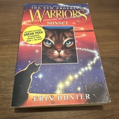 SIGNED Sunset (Warriors: The New Prophecy, Book 6) by Erin Hunter