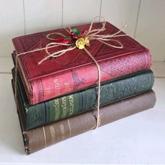 A Christmas Carol Etc. Charles Dickens Lot Of 3 Antique Victorian Books G Eliot