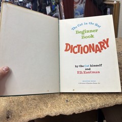 The Cat In The Hat Beginner Book Dictionary Dr. Seuss P.D. Eastman 1964 1st Ed.