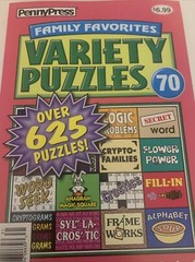 Family Favorites Variety Puzzles #70 Over 625 Puzzles
