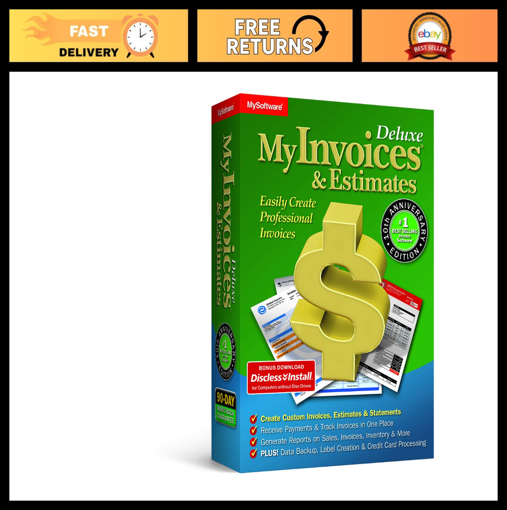 Deluxe Invoices & Estimates Software – Easy Billing, Professional Templates