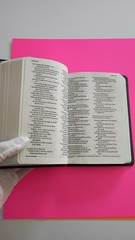 NIV Holy Bible Tyndale House Compact Brown Pink Floral OOP Imitation Leather